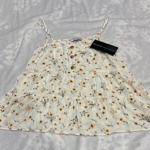 Paper Crane Cream Floral Camisole